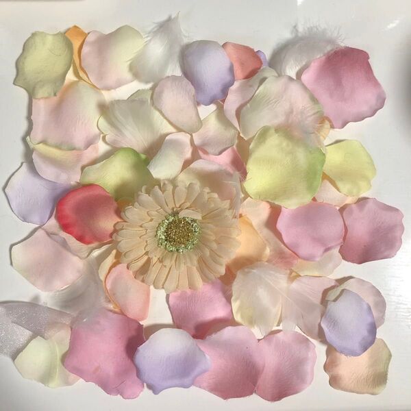 結婚式 フラワーシャワー 花びら ウェルカムスペース 造花
