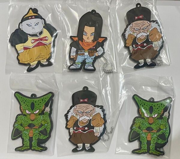 一番くじ ドラゴンボール F賞 ラバーマスコット 4種セット 孫悟空 人造人間 17号 19号 20号 セル