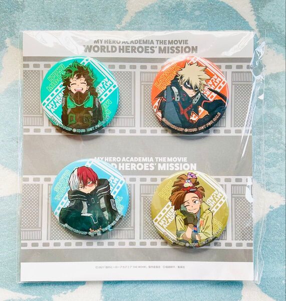 僕のヒーローアカデミア ヒロアカ ワールドヒーローズミッション ユアネクスト 缶バッジ 緑谷 爆豪 轟 ロディ 特典 DVD 東宝