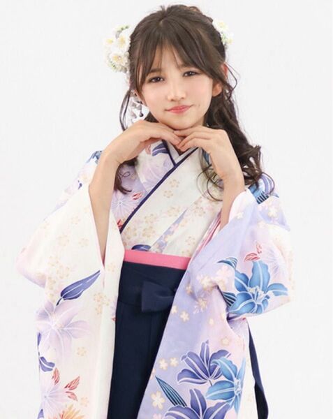 【お値引きご相談します】【5点セット】小学生 袴 150サイズ 卒業式 説明書付