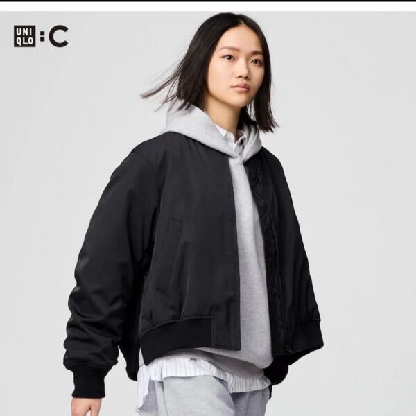 UNIQLO C ボマージャケット ブラック Sサイズ黒 ブラック