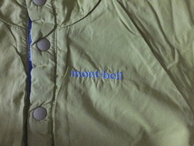 美品　モンベル　リバーシブル　軽量　中綿ジャンパー　80サイズ　青×黄緑　収納袋付_画像7