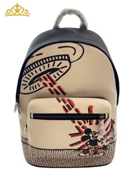 COACH × MICKEY MOUSE × Keith Haring レザー リュックサック ディズニー ミッキーマウス コラボ
