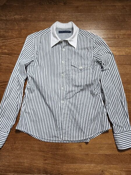 RALPH LAUREN ストライプ柄クレリックシャツ Mくらい
