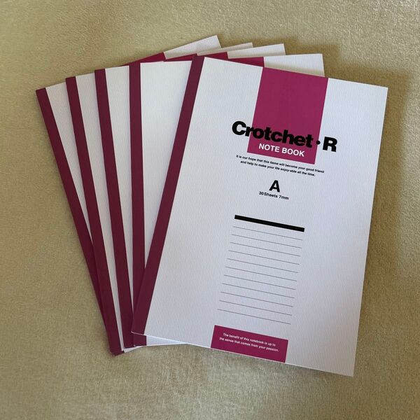 Crotchet R ノートブック A 7mm 30シート 5冊セット 新品未使用