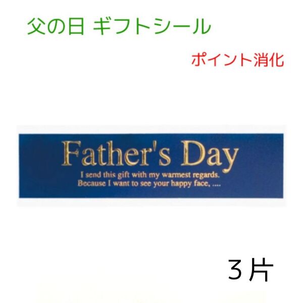 父の日 ギフトシール 合計3片 大きめ 小分け 大きめ
