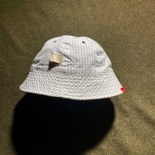 90s- OLD STUSSY 孔子チェック リバーシブル クラッシャーハット