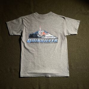 90s- USA製 QUICKSILVER プリントTシャツ S相当 グレー