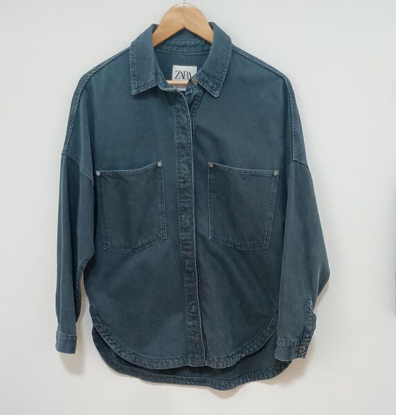 ZARA ザラ デニム オーバー シャツ ジャケット