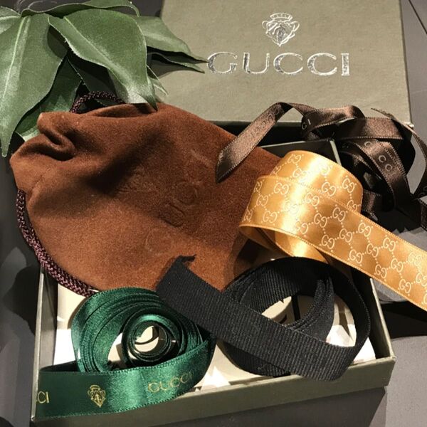 GUCCIグッチ リボン ケース ボックス パーティグッズにも 室内装飾にも ※おもちゃクーポンご利用可能