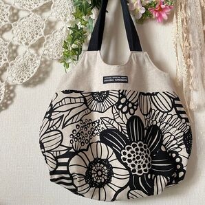 ハンドメイド マチが可愛いトートバッグ