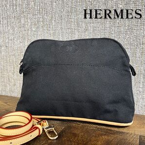 HERMES エルメス ボリードMM25 ショルダーバッグ ブラック 新品本革ショルダーストラップ付き 正規品 美品