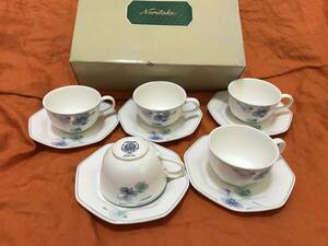 ノリタケ☆Noritake☆クラフトーン☆モーニングソング☆MORNING SONG☆カップ&ソーサー☆5客