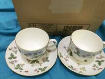 【旧刻印】ウェッジウッド ☆WEDGWOOD☆ワイルドストロベリー☆コーヒーカップ＆ソーサー☆ベア_画像5