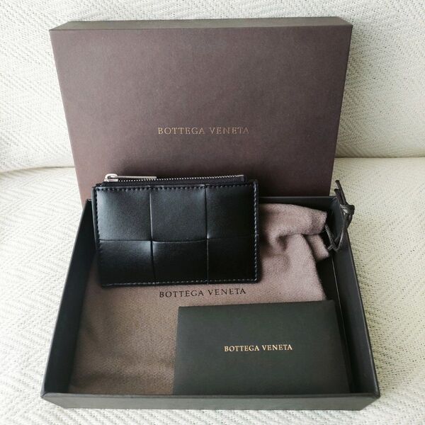 【新品未使用】BOTTEGA VENETA ボッテガヴェネタ 本革コインケース イントレチャート カードケース 定価83,990円