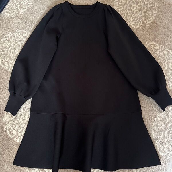 極美品 未使用品 VIS ワンピース ブラック 無地 長袖 チュニック