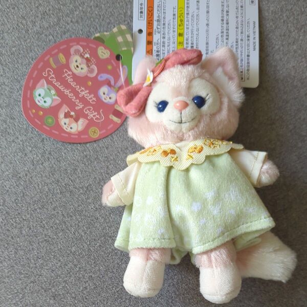 リーナベル ぬいぐるみバッジ ぬいば いちご ダッフィー&フレンズのハートフェルト・ストロベリーギフト