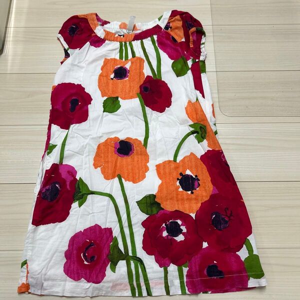 キッズ子ども女の子半袖ワンピース150センチLサイズ ギャップキッズ GAP kids 花柄 ワンピース