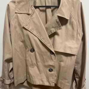 ショート丈トレンチコート ベージュ