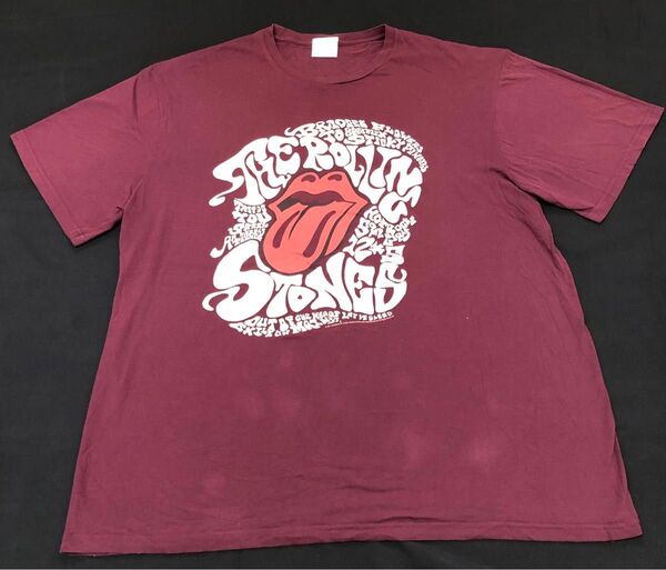 THE ROLLING STONES ローリングストーンズ Tシャツ レッド 古着 hp1117