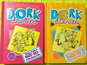 洋書アメリカ製 英語版ハードカバー絵本2冊セット!DORK diaries①&③♪