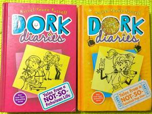 洋書アメリカ製 英語版ハードカバー絵本2冊セット！DORK diaries①＆③♪