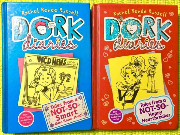 洋書アメリカ製 英語版ハードカバー絵本2冊セット！DORK diaries⑤＆⑥♪