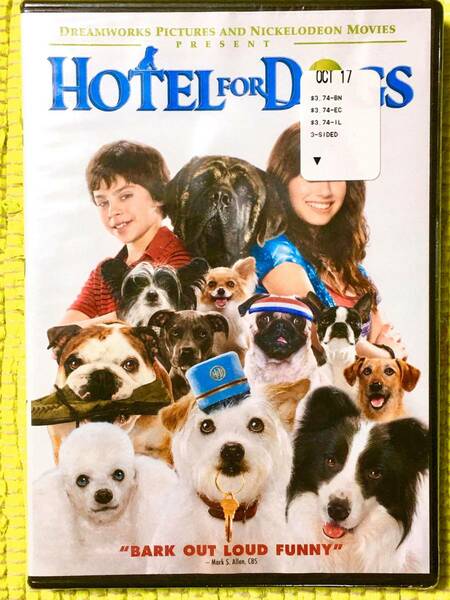 未開封品！アメリカ製DREAM WORKS英語版DVD・HOTEL FOR DOGS♪