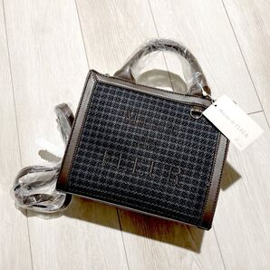 メゾンドフルール★新品 ツイード ロゴ 2Wayトートバッグ ショルダーバッグ