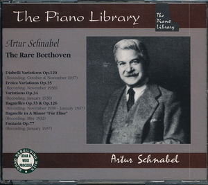 Artur Schnabel アルトゥール・シュナーベル「The Piano Library」ベートーヴェン：Op.120, 34, 35, 126, ほか　CD2枚組