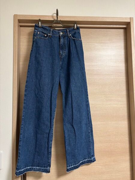 ケイビーエフ KBF KBF+ カットオフワイドデニムパンツ レディース JPN:36