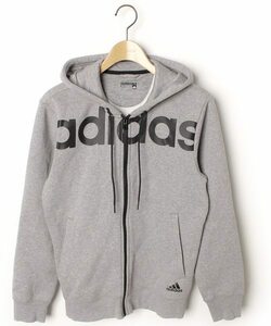 ☆adidas アディダス ビッグロゴ ジップアップ パーカー/メンズ/Ｍ☆人気完売モデル