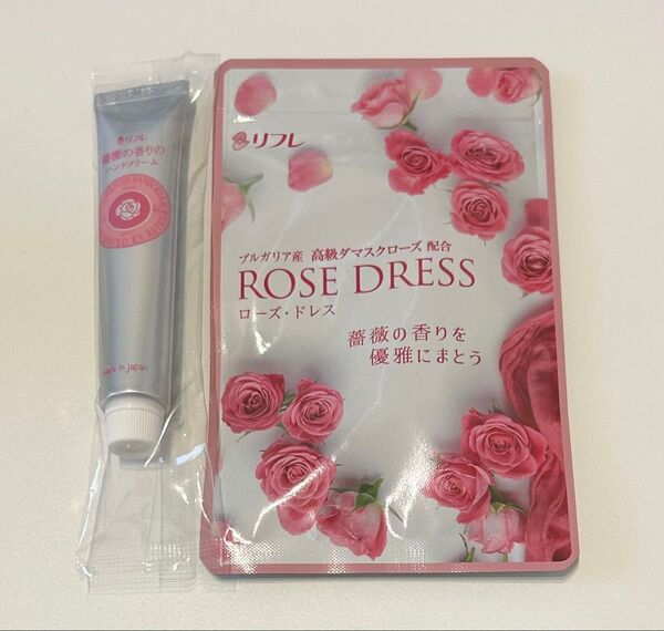 ◇リフレ ローズドレス62粒入(30日分)ブレスケア エチケットサプリメント薔薇の香りのハンドクリーム15g 付き