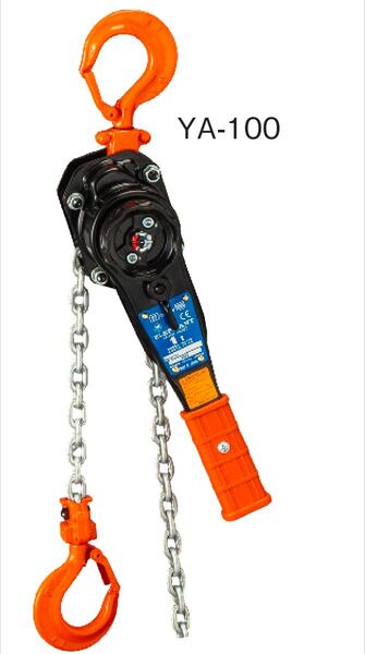 象印レバーホイストYA-100 1.0t 抑揚1.5m 未開封品1台