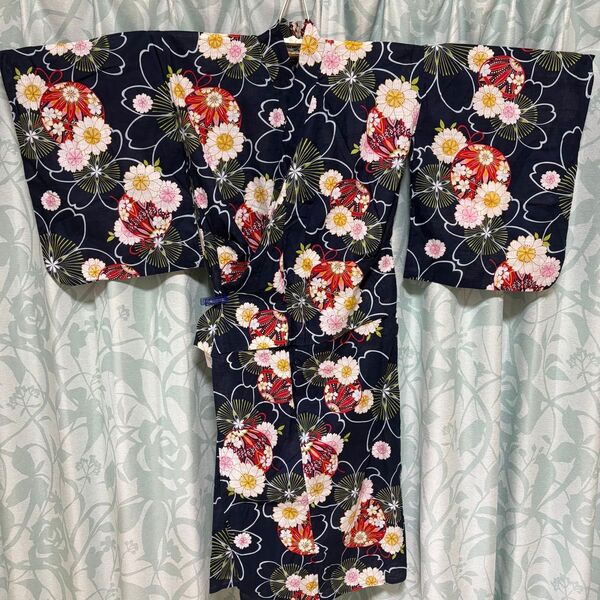 浴衣 女性用 レディース 3L 4L 綿 大きめ