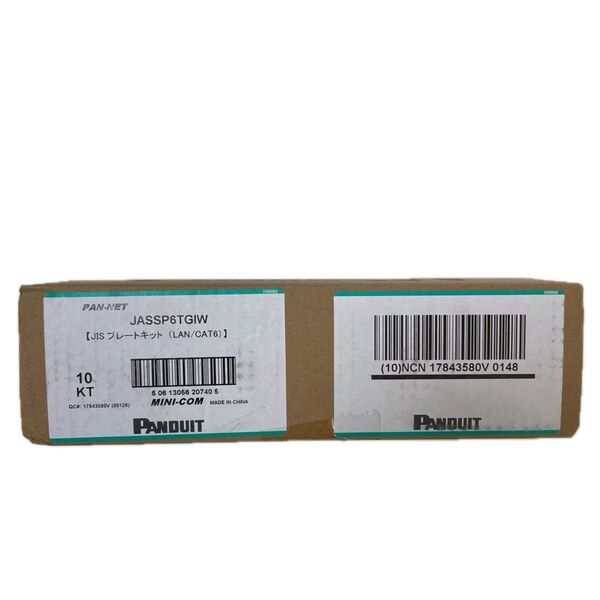 【未使用】PANDUIT JASSP6TGIW Cat6 JISプレート用ジャックキット 10個入 成端工具:EGJT-1 付属