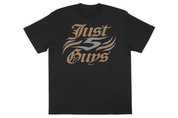 新日本プロレス Just 5 Guys Tシャツ(2024S)XL【新品未使用】 Tシャツ 黒