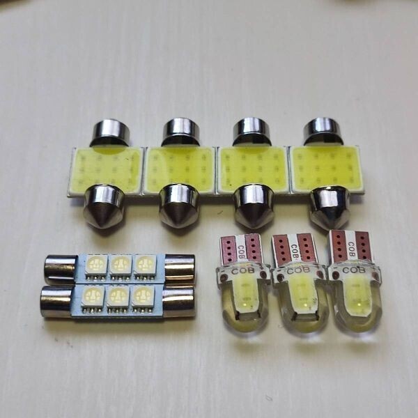 超爆光!VM系 レヴォーグ 純正球交換 T10 LED ルームランプ ナンバー灯 9個セット 室内灯 レボーグ スバル /c2/f3/t31