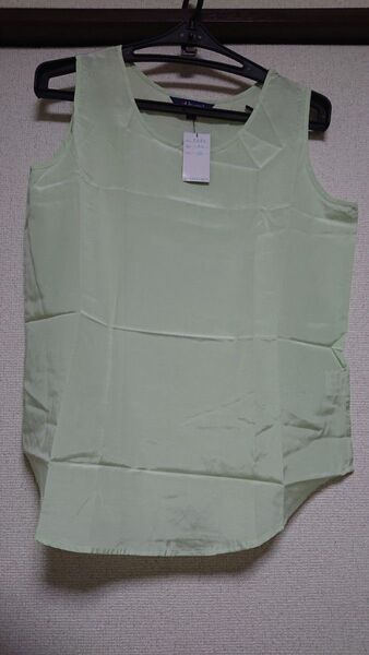 未使用タグ付 絹55% 綿45% jasmi silk ジャスミシルク インナー ノースリーブ タンクトップ 吸水 保湿 汗対策