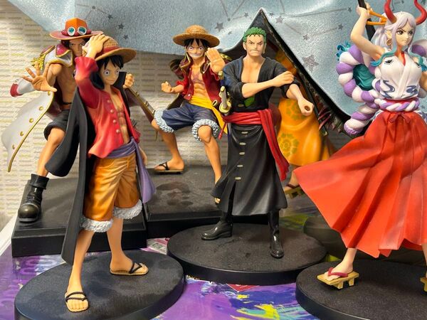 ワンピースまとめ フィギュア ワンピース 一番くじ ルフィ 台座拭きます