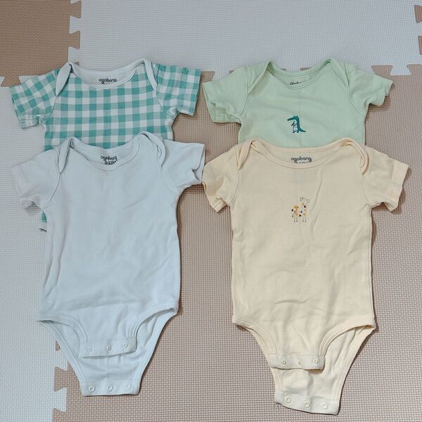 ベビー 肌着 シャツ ロンパース 半袖 コストコ 9〜12month ベビー服 ボディスーツ 女の子 男の子 半袖ロンパース 4枚