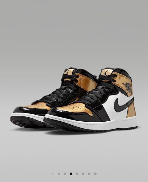 新品未使用 NIKE AIR JORDAN 1 HIGH GOLF METALLIC GOLD 27.5cm