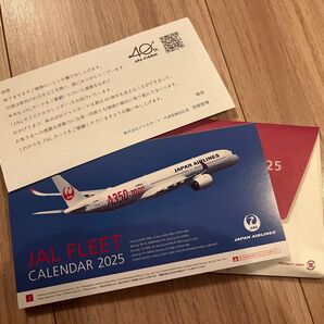 JAL 卓上カレンダー FLEET 卓上版 日本航空 飛行機★2025