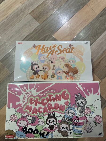 POPMART 2set LABUBU Have A Seat+MACARON