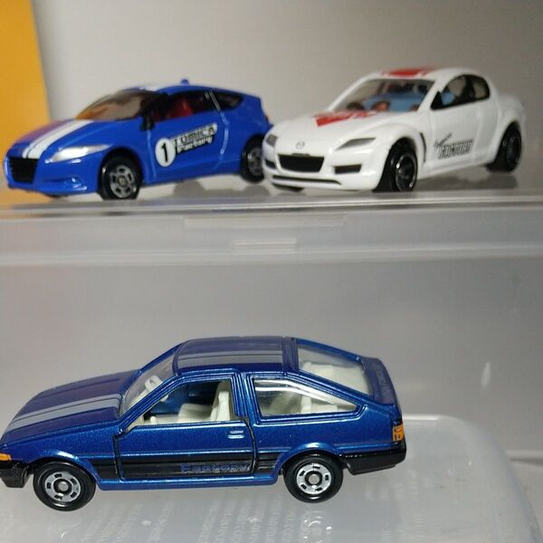 トミカ 組み立て工場◎トヨタ スプリンタートレノ AE86く◎マツダ RX-8 トミカ博