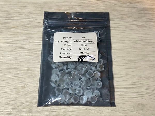 パワーLED 3W 赤 95個