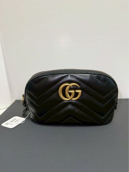 グッチ レザー GGマーモント ポーチ GUCCI