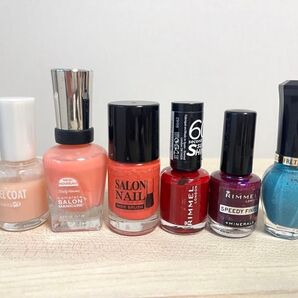 マニキュア6本(RIMMEL, COFFRET DOR etc)