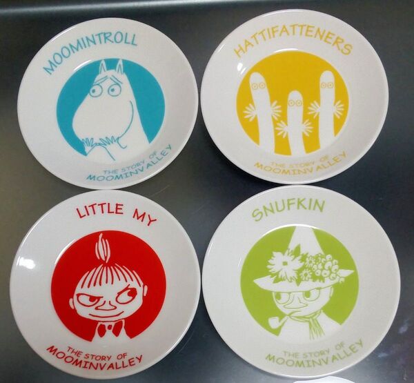 【新品未使用】 MOOMIN 小皿 リトルミィ スナフキン ニョロ ムーミン 北欧 山加商店 箱あり