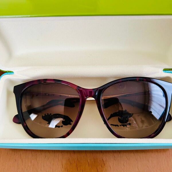 kate spade new york サングラス パープル系 ケース付き